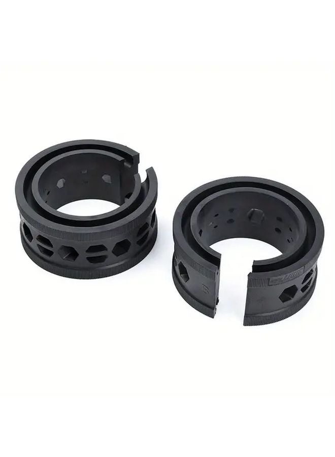 Upgraded Universal Car Suspension Buffer Size C Black 2PCS Improve Driving Comfort - Image 5